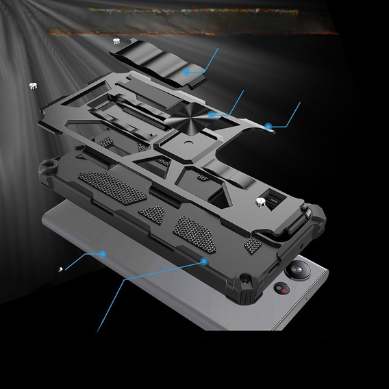 Θήκη για Samsung Galaxy S23 Ultra, Armor Kickstand, μαύρη