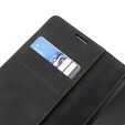 Θήκη για Xiaomi 13T / 13T Pro, ERBORD Vintage, πορτοφόλι με πτερύγιο, μαύρη