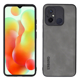 Θήκη για Xiaomi Redmi 12C, ERBORD Business, με πλάκα στήριξης αυτοκινήτου, ανοιχτό γκρι