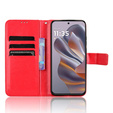 Θήκη με πτερύγιο για Motorola Edge 50 Neo / Motorola ThinkPhone 25, Crazy Horse Wallet, κόκκινη