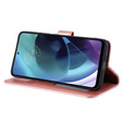 Θήκη με πτερύγιο για Motorola Moto G71 5G, Mandala, μπλε
