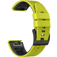 Λουράκι σιλικόνης για Garmin Fenix 7 / Forerunner 965 / 955 / 945 / 935, κίτρινη / Μαύρο 
