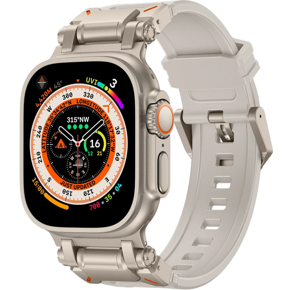 Λουράκι ERBORD ProTech για Apple Watch 1/2/3/4/5/6/7/8/9/SE/Ultra/Ultra 2 42/44/45/49MM, λευκή