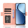 Θήκη με πτερύγιο για Realme C61, Card Slot, ροζ