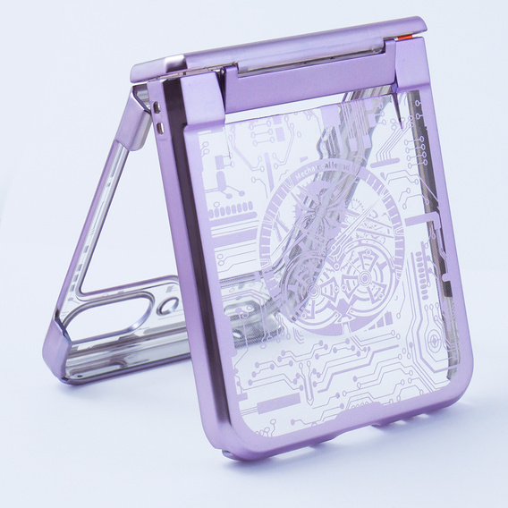 Θήκη για Samsung Galaxy Z Flip 5 5G, Mechanical Legend, μωβ