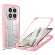 Θήκη για Xiaomi Redmi Note 14 Pro 5G, Shockproof, με μεμβράνη, ροζ