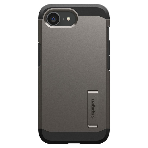 θήκη Spigen για iPhone 16E, Tough Armor Mag Mag MagSafe, γκρι + μετριασμένο γυαλί 9H
