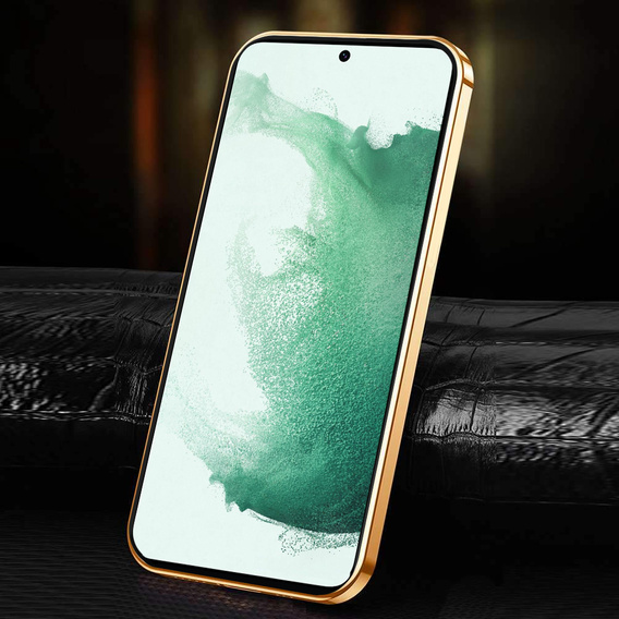 Θήκη για Samsung Galaxy S22, Cowhide Leather, μαύρη