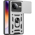 Θήκη για Xiaomi Poco F7 Pro, CamShield Slide, ασημένια