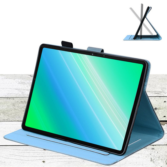 θήκη για iPad 10.2" 2021/2020/2019 (9/8/7 gen.), με πτερύγιο, animal, μπλε