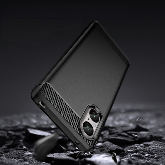 Θήκη για Sony Xperia 5 V, Carbon, μαύρη