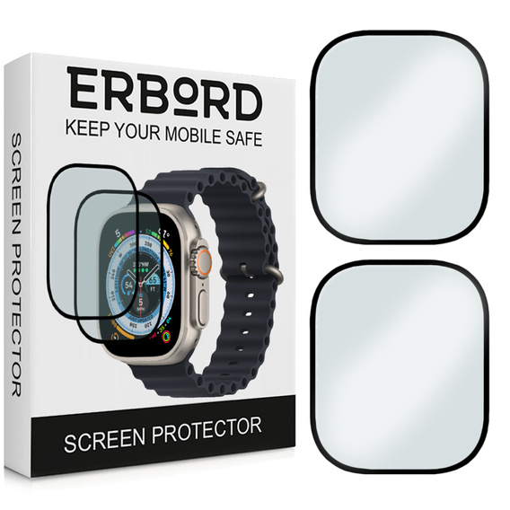 2x υβριδικό γυαλί ERBORD για Apple Watch Ultra/Ultra 2 49MM
