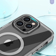 Θήκη για iPhone 16 Pro Max, Shockproof Hybrid, με μεμβράνη οθόνης, για MagSafe, γκρι
