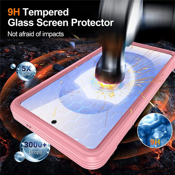 Θήκη Shockproof με γυαλί, για MagSafe για Samsung Galaxy S26 Ultra