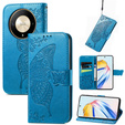 Θήκη με πτερύγιο για Honor Magic 6 Lite 5G, Butterfly, μπλε