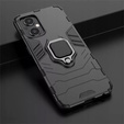 Θήκη για Oppo Reno7 Lite, Kickstand Ring, μαύρη