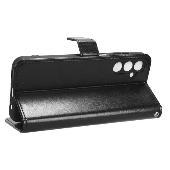 Θήκη με πτερύγιο για Samsung Galaxy M34, Crazy Horse Wallet, μαύρη