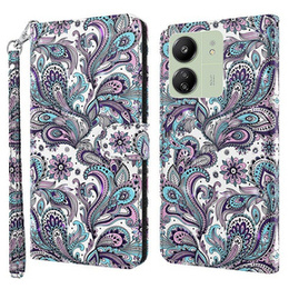 Θήκη με πτερύγιο για Xiaomi Redmi 13C / Poco C65, Wallet, Flowers