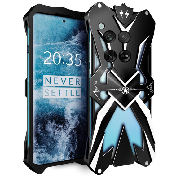 Θωρακισμένη θήκη για OnePlus 12 5G, Aluminum Alloy, μαύρη