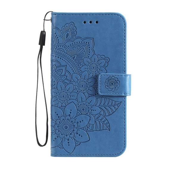 Θήκη με πτερύγιο για Oppo Reno5 Z / A94 / A95 5G, Mandala, μπλε