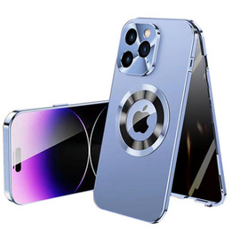 Θήκη για iPhone 13 Pro Max, Dual Glass, για Magsafe, μπλε