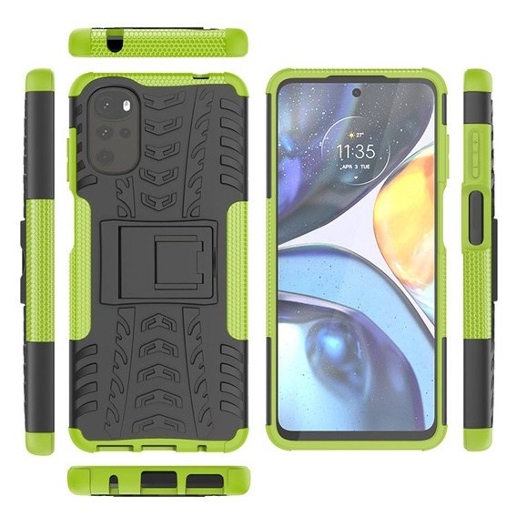Θήκη για Motorola Moto G22, Tire Armor, πράσινη