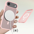 Θήκη Matt για iPhone Air, για MagSafe, ημιδιαφανές ροζ