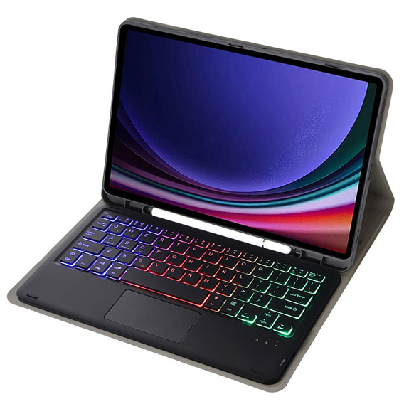 Θήκη + πληκτρολόγιο Samsung Galaxy Tab A9+, with touchpad, μαύρη