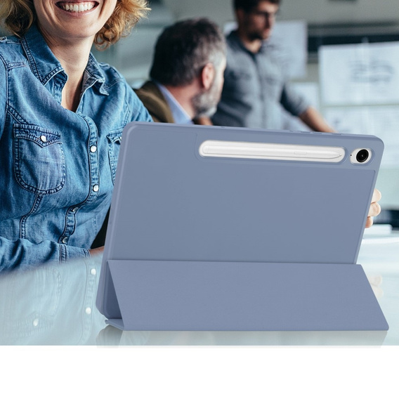 Θήκη για Samsung Galaxy Tab S10 Lite / S10 FE / S9 FE, Smartcase με χώρο για γραφίδα, μωβ