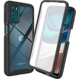 Θήκη για Motorola Moto G42 4G, Shockproof, με μεμβράνη, μαύρη