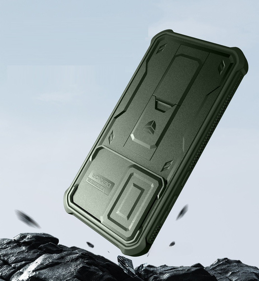 Θωρακισμένη θήκη για Samsung Galaxy A36 5G, Dexnor Full Body (Two Frames), πράσινη