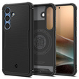 θήκη Spigen για Samsung Galaxy S25+ Plus, Core Armor MagSafe, μαύρη + μετριασμένο γυαλί 9H