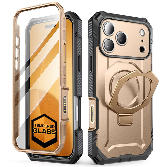 Θήκη Supcase για iPhone 17 Pro Max, Unicorn Beetle Grip Pro Mag, Χρυσό της ερήμου