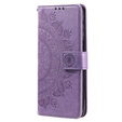 Θήκη με πτερύγιο για Xiaomi Redmi Note 11/11S, Mandala, μωβ