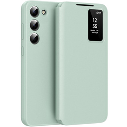 Αναδιπλούμενη θήκη για Samsung Galaxy S23, Smart View Wallet, πράσινη