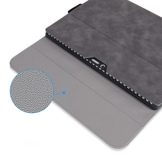 Θήκη για Microsoft Surface Go 3/Go 2/Go, Wallet Pen Slot, γκρι