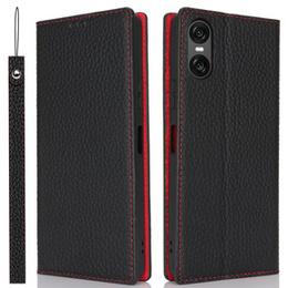 Δερμάτινη θήκη για Sony Xperia 10 VI, ERBORD Grain Leather, μαύρη