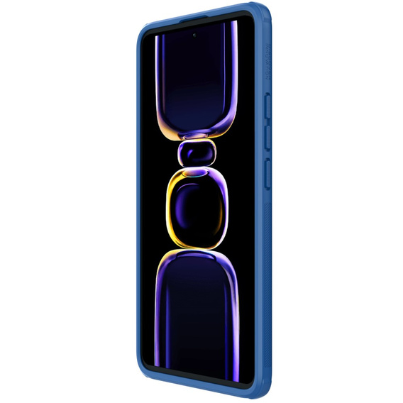 NILLKIN θήκη για Poco F5 Pro 5G, θήκη Super Frosted Shield, μπλε