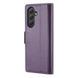 CASEME flip case για Samsung Galaxy A54 5G, Litchi Wallet, μωβ