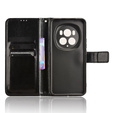 Θήκη με πτερύγιο για Honor Magic 6 Pro 5G, Crazy Horse Wallet, μαύρη