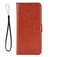 Θήκη με πτερύγιο για Motorola Edge 50 Neo / Motorola ThinkPhone 25, Crazy Horse Wallet, καφέ