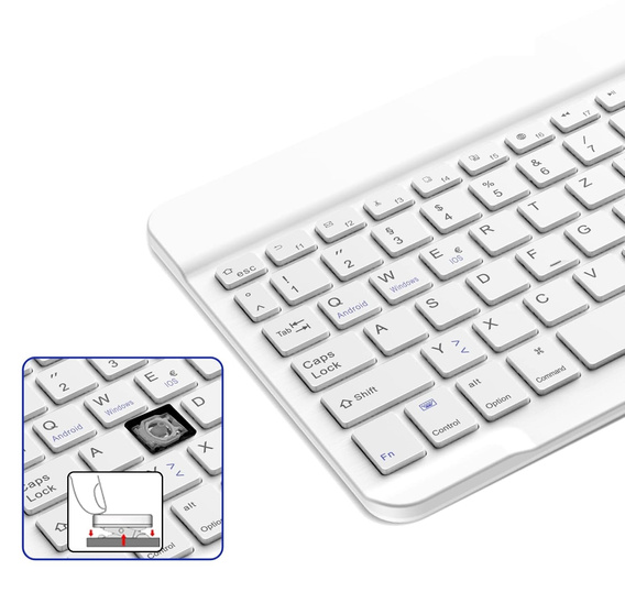 Το ασύρματο πληκτρολόγιο Mini Bluetooth για tablet, μαύρη