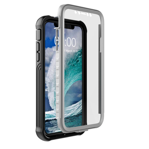 Θήκη για iPhone XR, Shockproof, με μεμβράνη, μαύρη