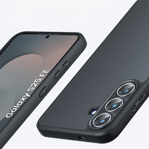 Θήκη για Samsung Galaxy S25 FE, Fusion Hybrid, διαφανής / μαύρη