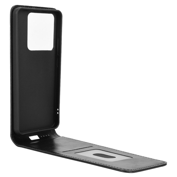 Θήκη με πτερύγιο για Xiaomi Poco M7 Pro 5G, Flip, μαύρη