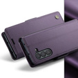 CASEME flip case για Samsung Galaxy Z Fold6 5G, Litchi Wallet, μωβ
