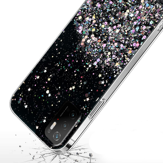 Θήκη για Xiaomi POCO M3, Glittery, μαύρη