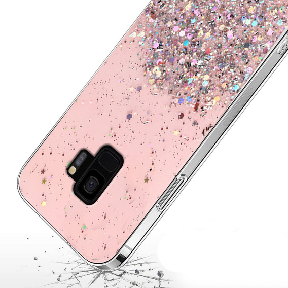 Θήκη για Samsung Galaxy S9, Glittery, ροζ