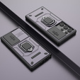 Θήκη για Samsung Galaxy S24 Ultra, KickStand Camera Lens, μωβ