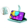 Θήκη με πτερύγιο για iPhone 16 Plus, Wallet Zipper Pocket, πράσινη